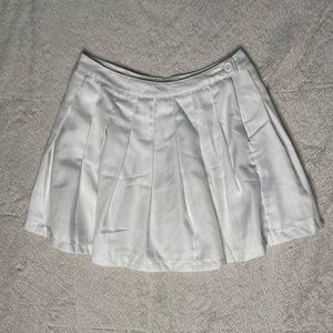 Bright White Pleaded Skirt